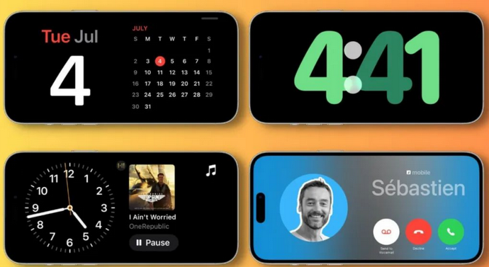 新县苹果手机维修分享iOS17横屏充电待机显示有什么好处 