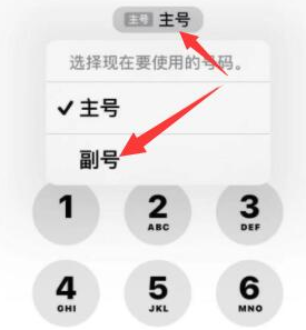 新县苹果14维修店分享iPhone 14 Pro Max使用副卡打电话的方法 