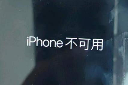 新县苹果服务网点分享锁屏界面显示“iPhone 不可用”如何解决 