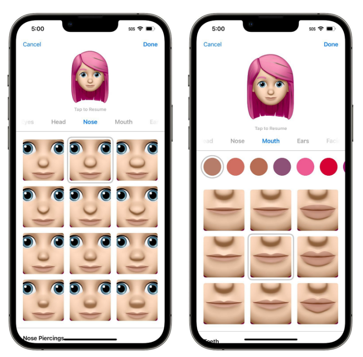 新县苹果手机维修分享​iOS 16中的拟我表情有了哪些变化和升级 