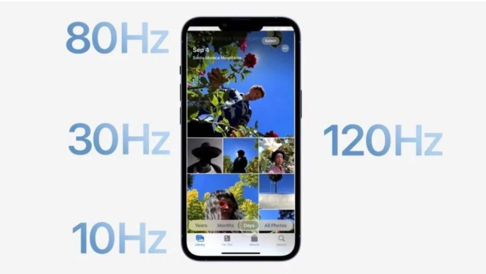 新县苹果14维修分享iPhone 14有高刷吗 