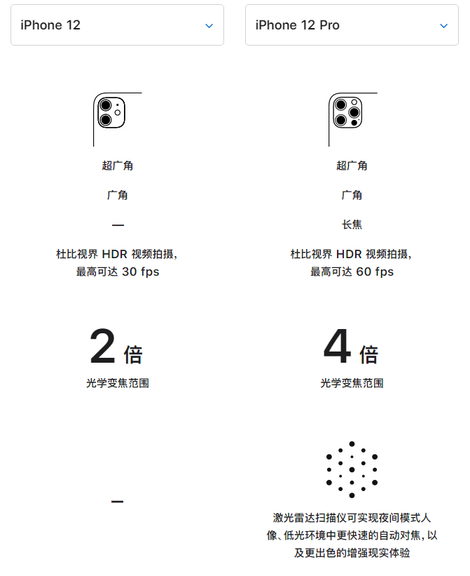 新县苹果手机维修分享苹果 iPhone 12 与 iPhone 12 Pro 选哪款 